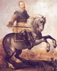 Gustavus Adolphus of Sweden at the Battle of Breitenfeld (1631)